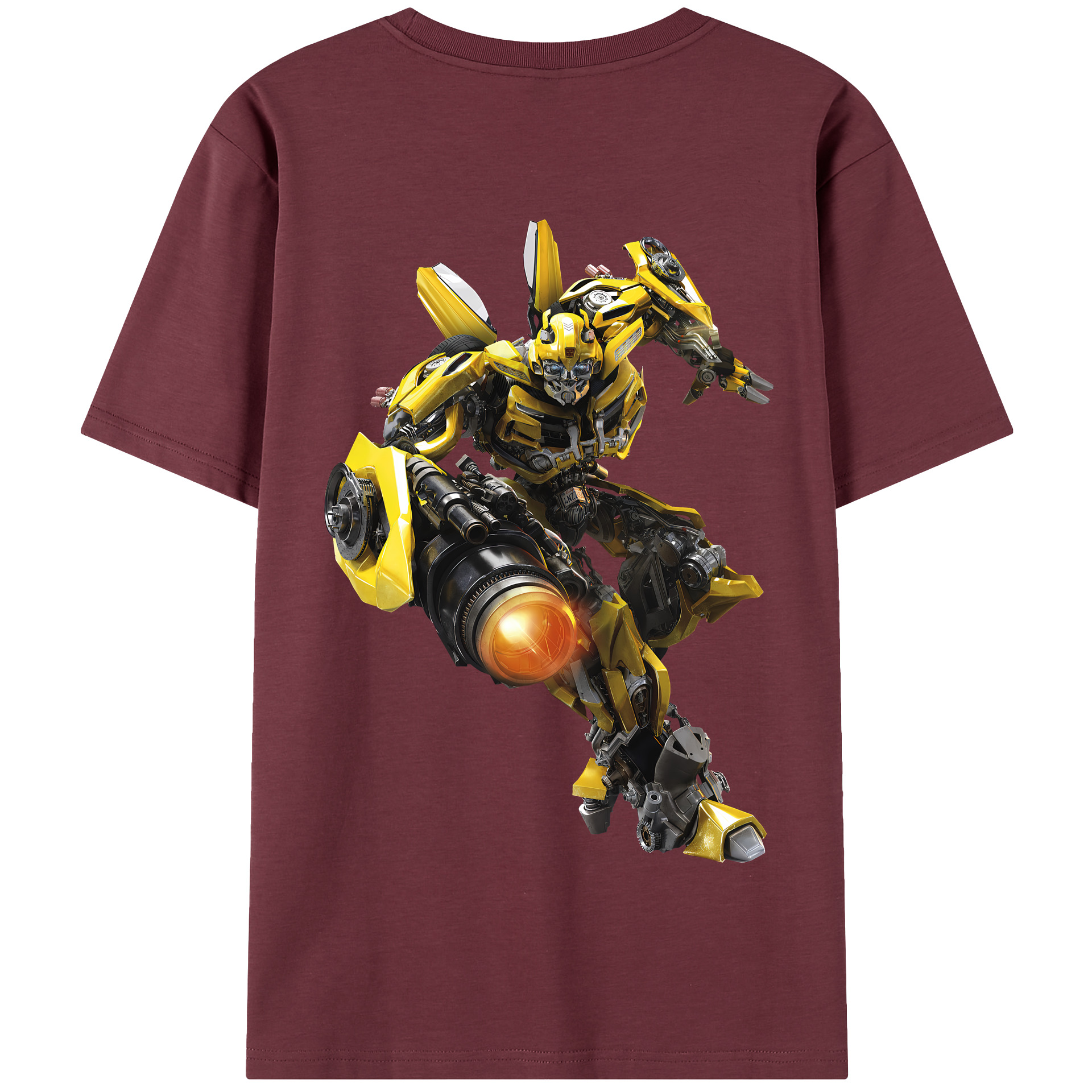（画像用） Transformers トランスフォーマー 綿100％半袖Tシャツ（背面プリント）